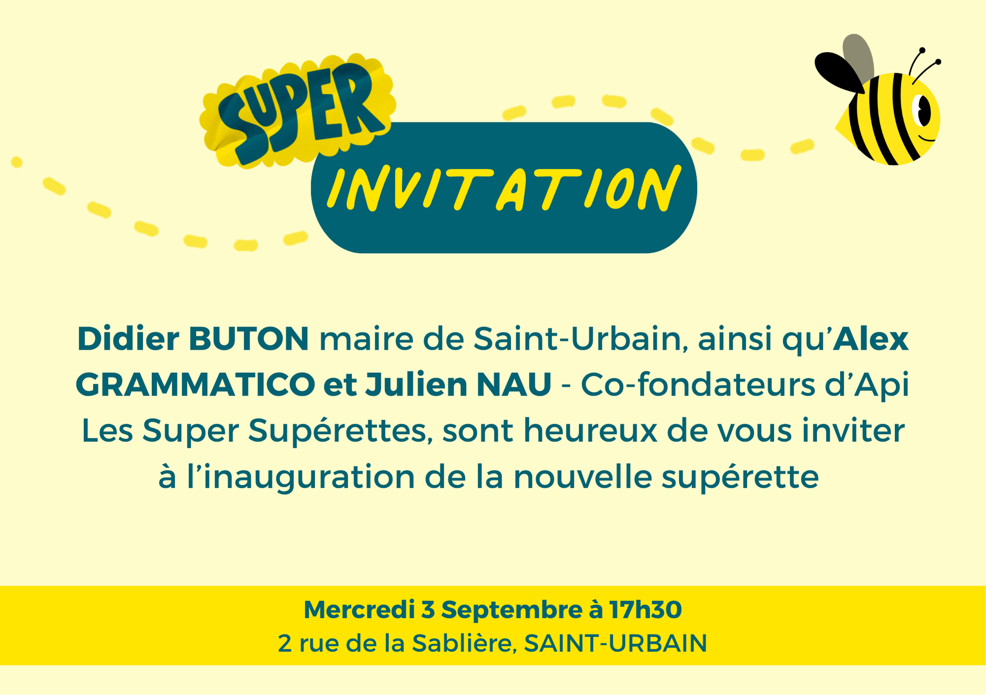 INAUGURATION SUPERETTE