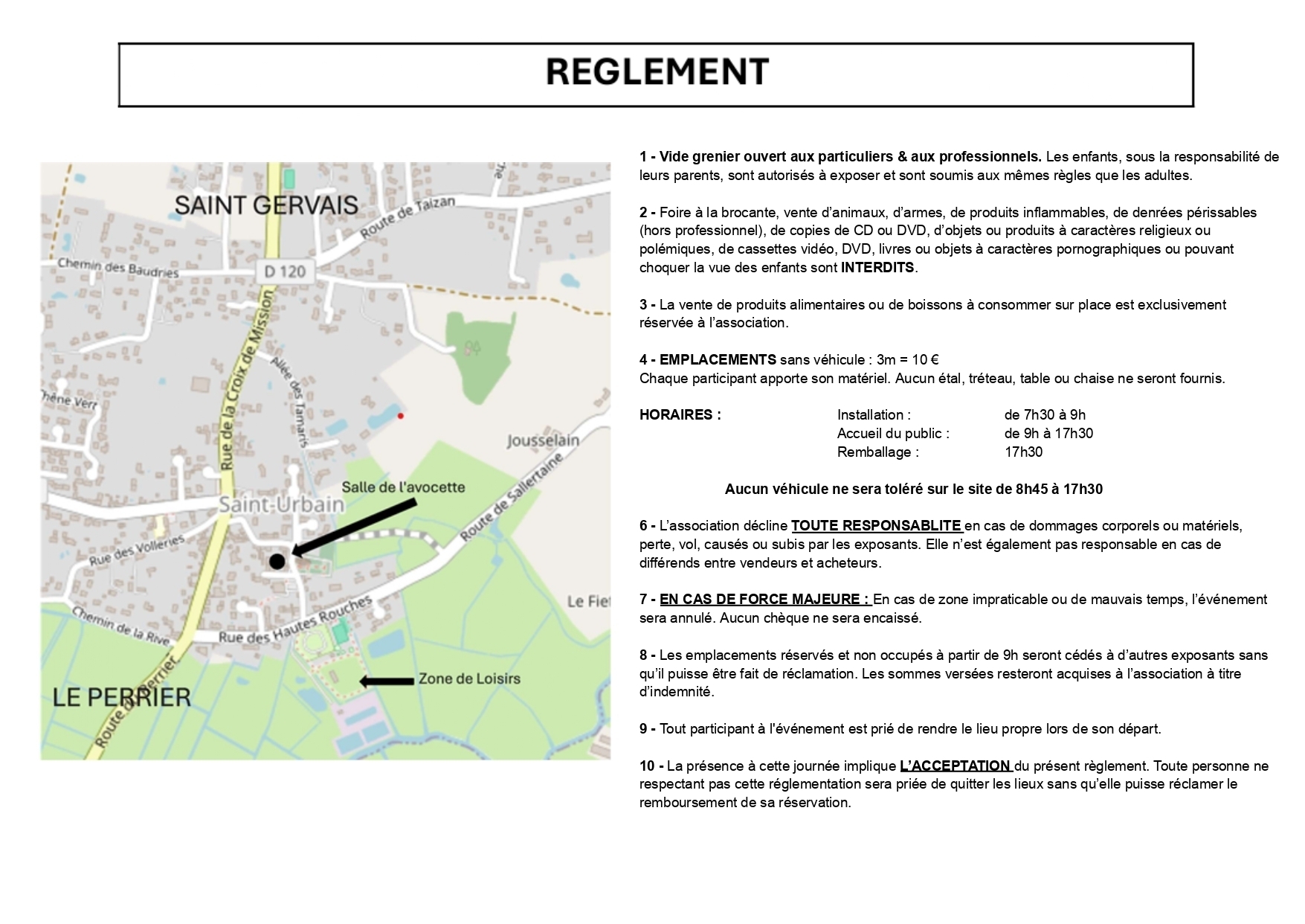 Inscription vide grenier ADEP 2026-2