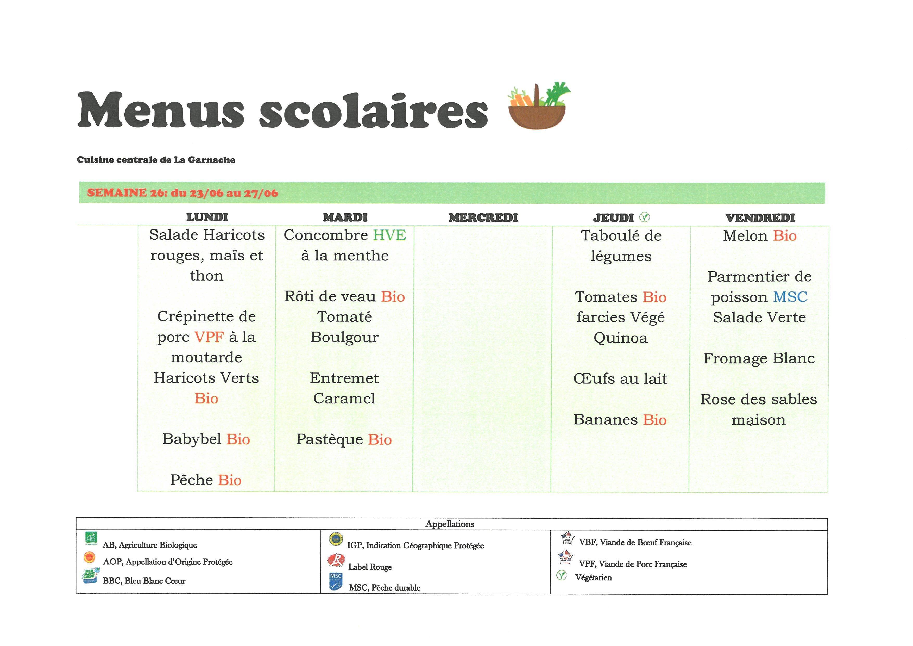 Semaine 26